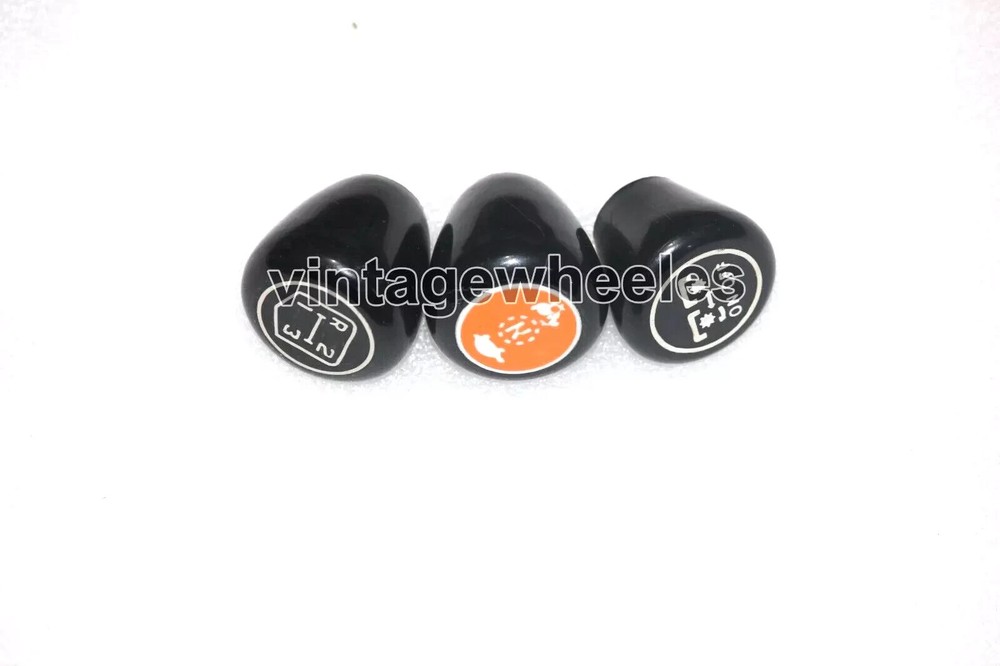 Fit For Massey Ferguson Tractor Gear Knob Black & Orange Set of 3 Piece