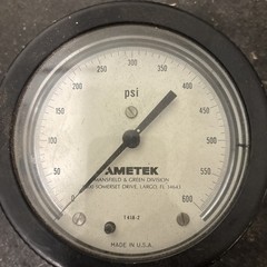 Ametek Pressure Gauge 0 -600 PSI – 4 1/2″ FACE 1/4″ NPT