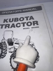 MX5000 Diesel Tractor Operator Maint Instruction Manual Kubota MX5000 2WD & 4WD