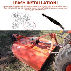 US Pair For Mower King Skidsteer Brush Hog Rotary Grass Cutter Blades 10mm Thick