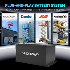 48V(51.2V) 105Ah LiFePO4 Lithium Battery for Genie JLG Skyjack Boom Scissor Lift