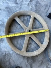 Bell System 26 1/2″ x 3 3/4″ Sheave Wheel Cable Pulley 1 3/8″ PIN No Hook ED4U