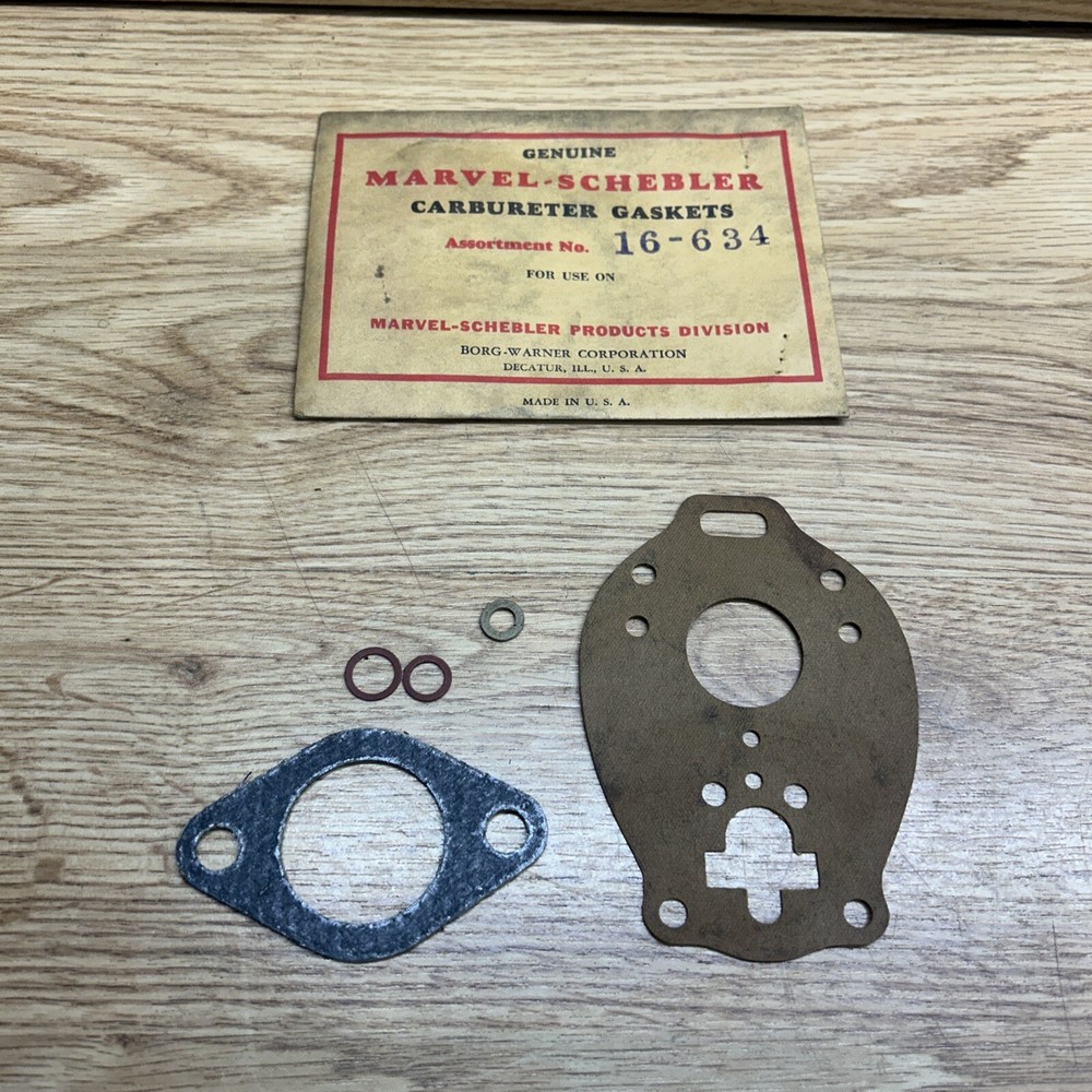 Carburetor Gasket Kit Marvel-Schebler 16-634 TSX 458 272 339 Massey Ferguson NOS