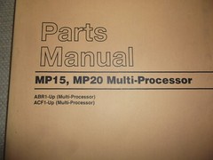 CAT CATERPILLAR MP15 MP20 MULTI-PROCESSOR PARTS MANUAL BOOK S/N ABR ACF GEBP2888