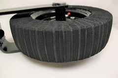 1-1/4″ Yoke Shaft Dia 15″ Laminated Tire with Fabricated Hub FULLY GREASED READY