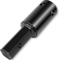 Heavy Duty 23-062 Auger Adapter 2-9/16″ Female Round to 2″ Male Hex Drive