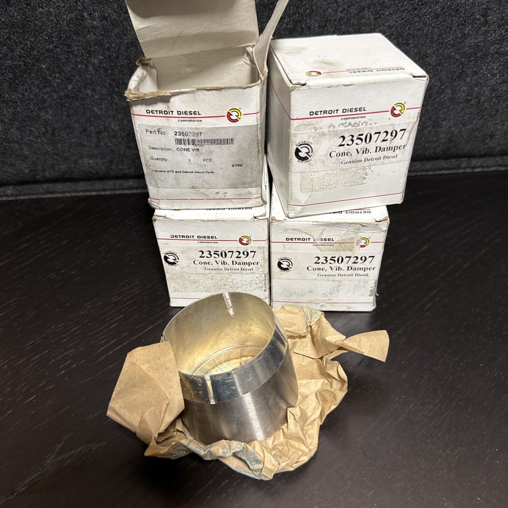 Detroit Diesel, Vibration Damper Cone 2.22″ Rear, Part No. 23507297 – Lot of 4