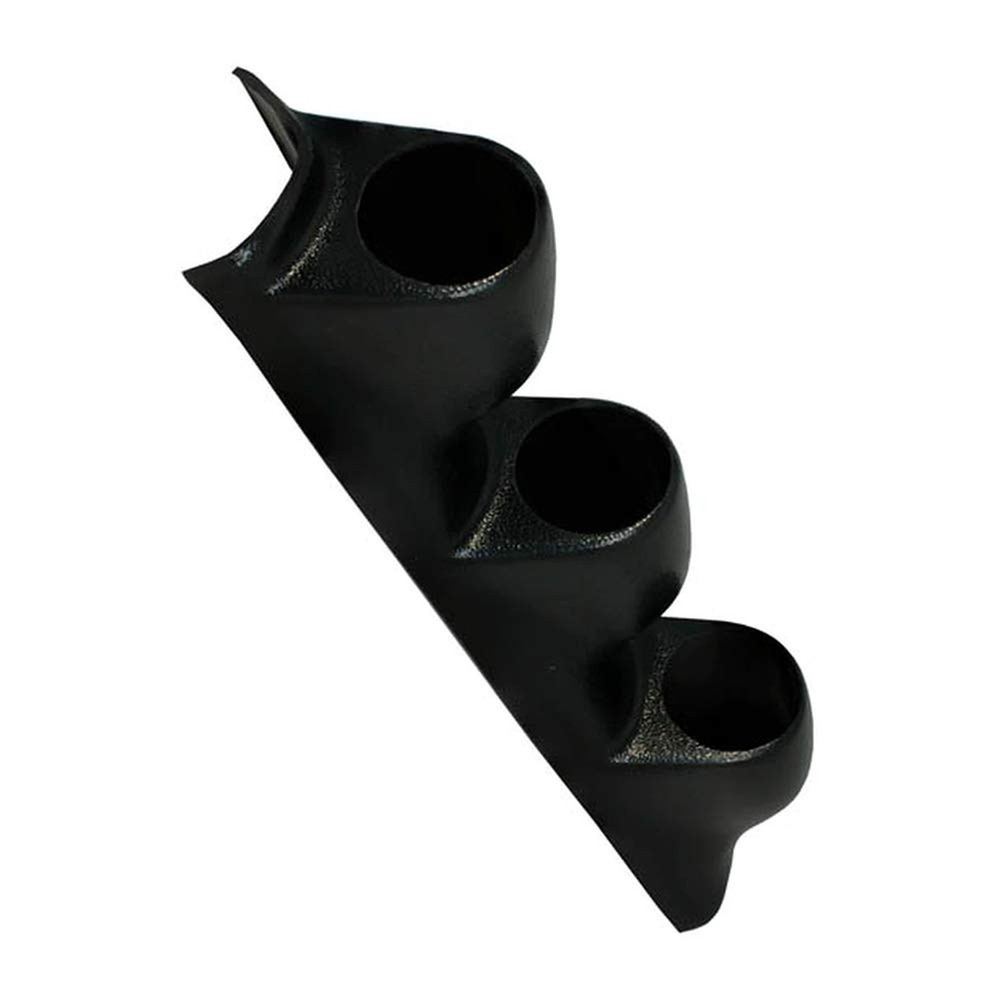 GlowShift Universal Fitment Black Triple Pillar Gauge Pod Holder – Fits Any M…