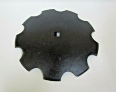 8) 18″ DISC HARROW BLADE NOTCHED 3.5MM (9 GAUGE) 7/8″ SQUARE OR 1″ SQUARE AXLE