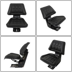 Black Universal Tractor Suspension Seat For Massey Ferguson Ford 230 231 234 255