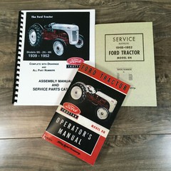 Ford 8N Tractor Service Repair Shop Manual Set Parts Catalog Operators Owners
