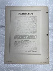 Ford Tractor with Ferguson System Parts Price List Form 9-3039 1942