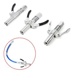Heavy-Duty Quick Release Grease Gun Coupler Two Press Easy to Push Accessories