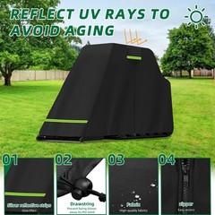 Cabbed Skid Steer Cover – 600D Rain,Snow,UV,Protection Full Skid Steer Cover …