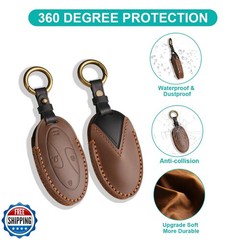 MILD EAST Leather Key Fob Cover for 2023 2024 2025 Hyundai Ioniq 6 Grandeur G