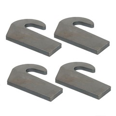 4X Steel Mounting Brackets Pin Type For Loader Bucket Pallet Forks Heavy Duty