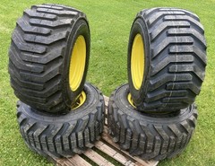 NEW HD 31X15.5-15 Hippo Skid Steer Tires/Rims for New Holland-8PLY-31-15.5-15