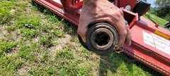 Heavy-duty red Bush Hog 3008-2 8′ rotary cutter.