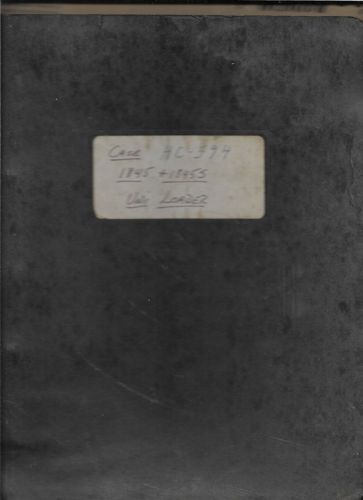 J I CASE UNI-LOADER 1845 1845S Tractor #B1277 Issued 1976 Parts Catalog