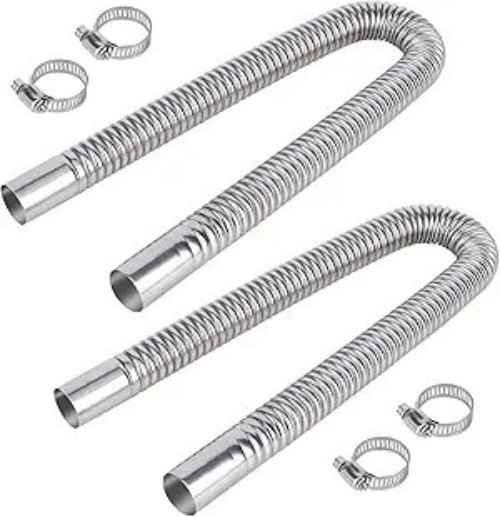 23.6 Inches Exhaust Hose, 2.5cm/1 In Fuel Tank Diesel Size: 23.6in/60cm(2pcs)