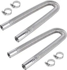 23.6 Inches Exhaust Hose, 2.5cm/1 In Fuel Tank Diesel Size: 23.6in/60cm(2pcs)