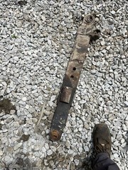 Allis Chalmers 6060 6070 6080 L.H Lower Lift Arm Tag #1576