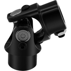 3/4″ Round x 3/4″ -30 Spline Universal Joint Single U Joint Shaft, Total Black: