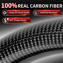 Real Carbon Fiber Steering Wheel for Ram 1500 2500 3500 2019-2026 New Body Style