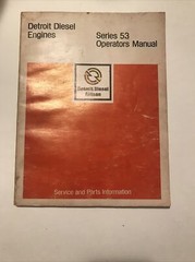 Detroit Diesel Series 53 Operators Manual 6SE337 (1977)