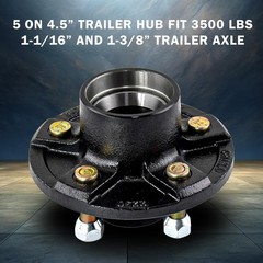 5 Lug Trailer Hub,5 on 4.5” Trailer Hub for 3500 lbs 1-1/16” Trailer Axle, 5 …