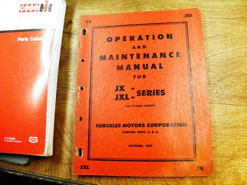 HERCULES JX JXL SERIES OPERATION AND MAINTENANCE MANUAL