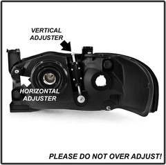 2004-2006 Nissan Sentra Black Housing Replacement Headlights Driver Passenger