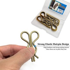 12 Pcs Heavy Duty Hitch Pins Clip R Clips Spring Bronze M3x60mm-12pcs,