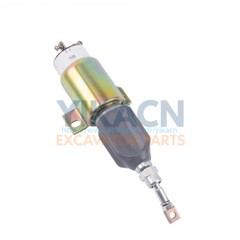 DC12V 24V Diesel Engine Stop Solenoid Valve Flame Out Fuel Switch For Generator