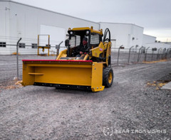 72″ Skid Steer Snow Pusher Attachment by Bear Iron Works USA Made American Iron