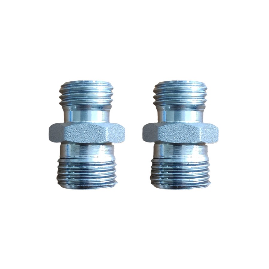 Hydraulic Hose Fittings M14 to M16 Adapters Threads Connectors For Pipes 1 set