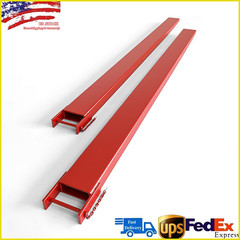 72 Inch Forklift Fork Extensions, 4.5″ Width, 5500 LBS Capacity Heavy Duty Steel