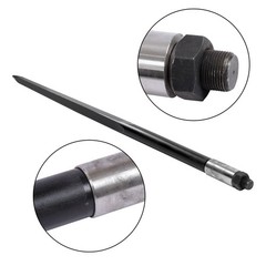 1PCS For Tractor 49″ Square Hay Spike Bale Spear Wide Tine Spike Skid Conus