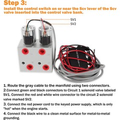 Hydraulic Multiplier SCV Splitter Selector Diverter Valve Kit Coupler Switch Box