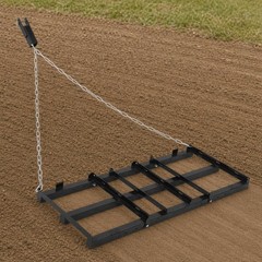 4FT Drag Harrow Tow Behind Drag Harrow Driveway Grader Rake & 48-Inch Chain