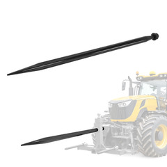 47″ Square Hay Bale Spear Spike Fork Tine For Tractors 4500lb Cap Each Red/Black