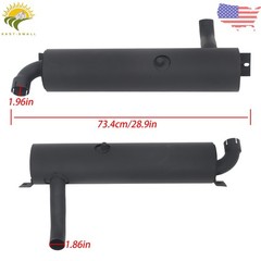 Muffler & Exhaust Pipe Kit 6676728 6677371 Fit For Bobcat S185, S205, T190, S150