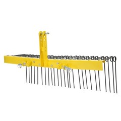 Landscape Rake 60″ Pine Straw Rake For Cat-0 & Cat-1 Tractor 3 Point Attachment