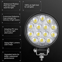 12V 4inch 60W LED Work Light Headlights fit John Deere Case New Holland Tractor