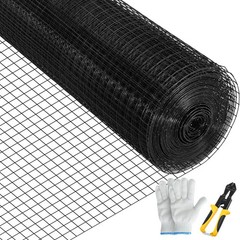 Hardware Cloth, 24″ x 100′ & 1″x1″ Mesh Size, Galvanized Steel Vinyl Coated
