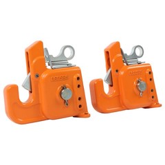 Orange Easy Change Quick Hitch w/Stabilizer Bar for Category 2 Tractor/Implement