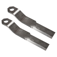 2 x Super Duty AR400 Steel For Mower King Skidsteer Brush Hog Cutter Blades 10mm