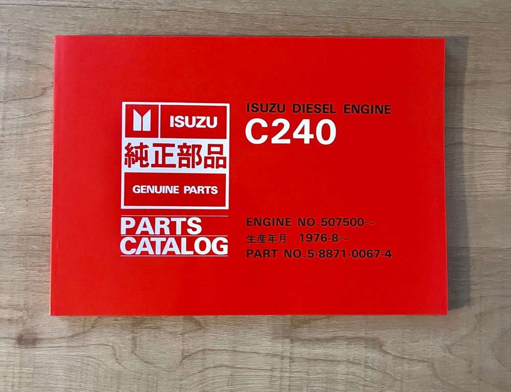 Isuzu C240 Diesel Engine Parts Manual Catalog Book