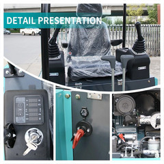 1.8Ton Mini Excavator Pilot System Kubota Hydraulic Digger Water Cooled Engine