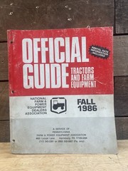 Vintage FALL 1986 Tractors and Farm Equipment Official Guide Pennsylvania Book